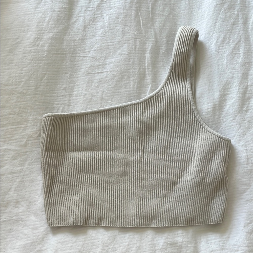 Aritzia Babaton One-Shoulder Sculpt Knit Top